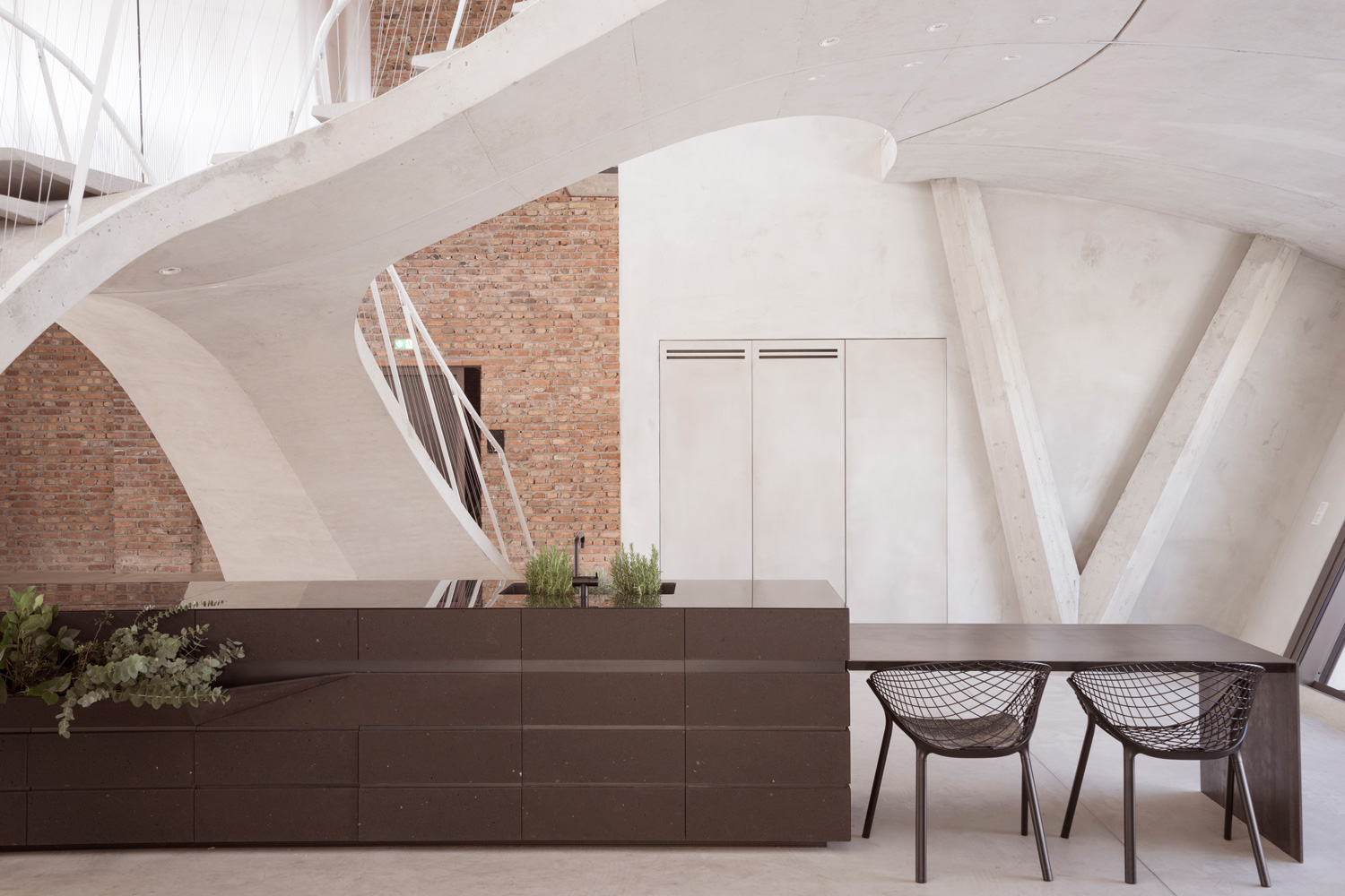 Loft Panzerhalle Smartvoll Architects Kitchen Design
